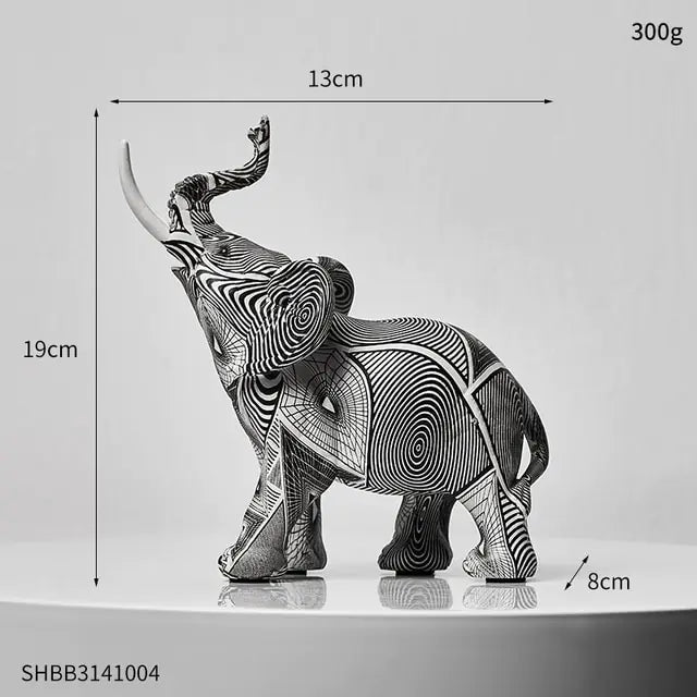 Pintura Arte Elefante Esculturas Y Figuras Decoración Moderna