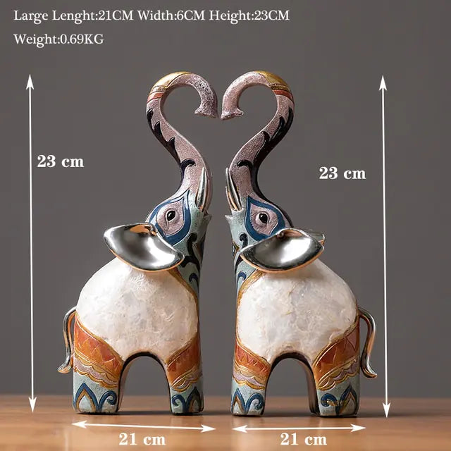 Pintura Arte Elefante Esculturas Y Figuras Decoración Moderna