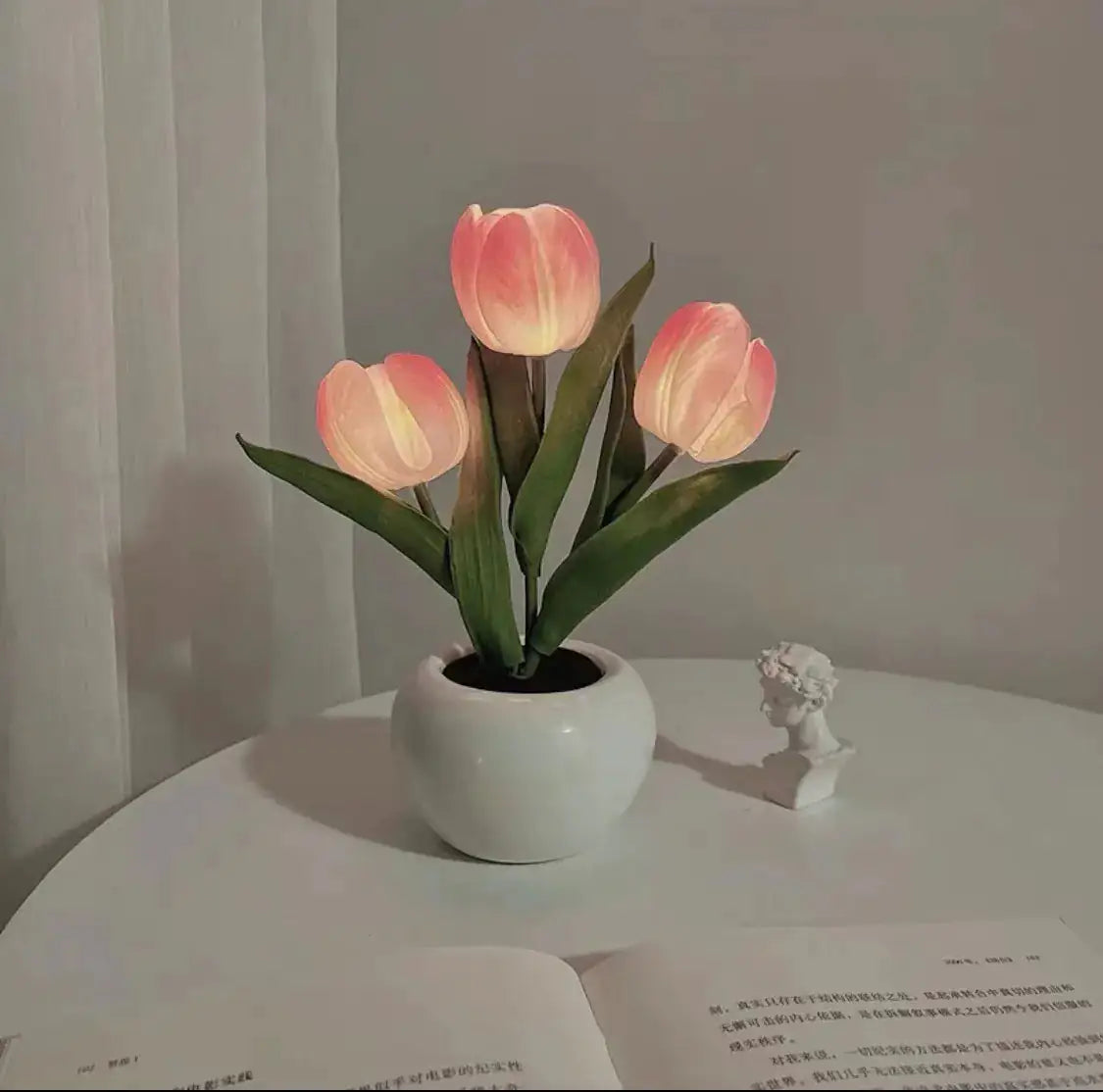 Lámpara LED de tulipán Flor de simulación nocturna