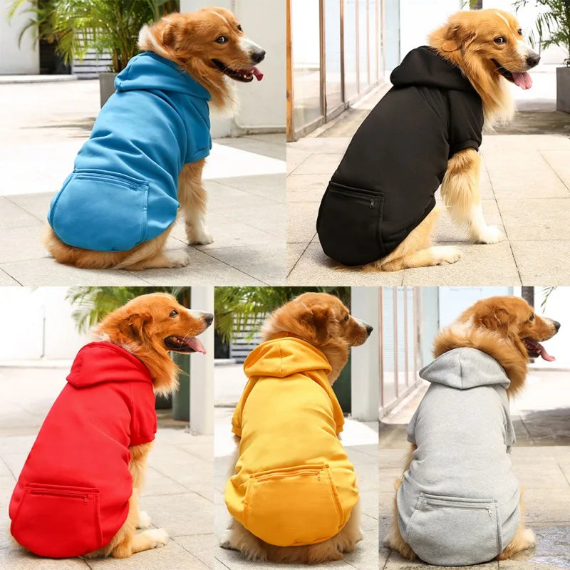 Sudaderas con capucha cálidas para perros medianos y grandes