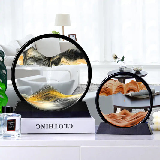 Lámpara de reloj de arena 3D