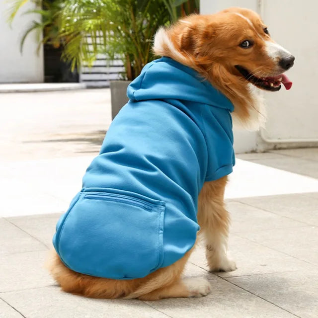 Sudaderas con capucha cálidas para perros medianos y grandes
