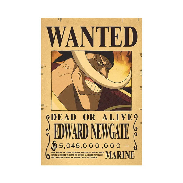 Anime Luffy Gear 5 One Pieces Se busca recompensa Pósters