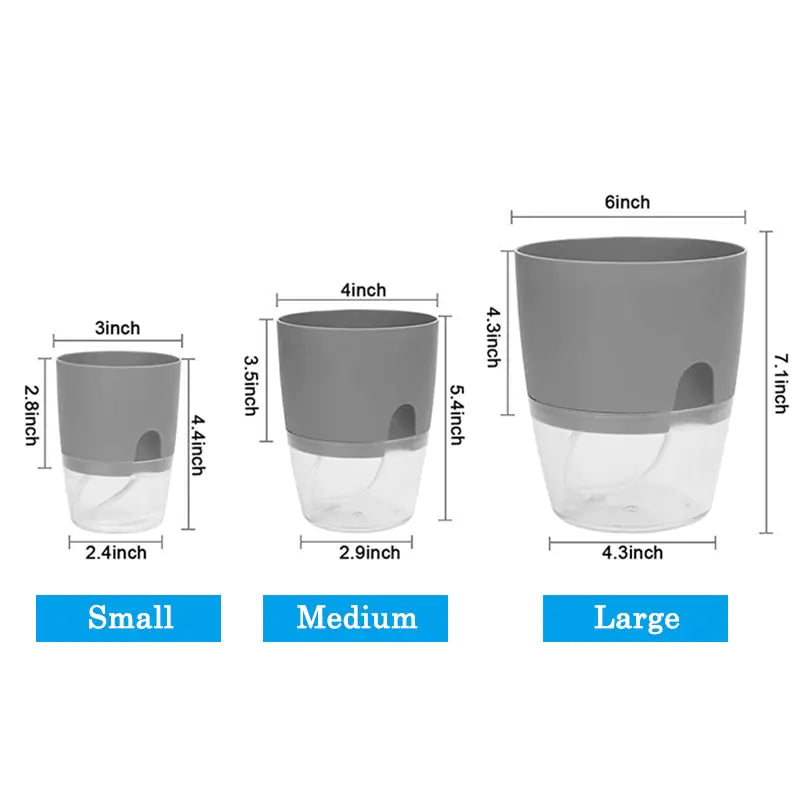 Transparent Self Watering Flowerpot
