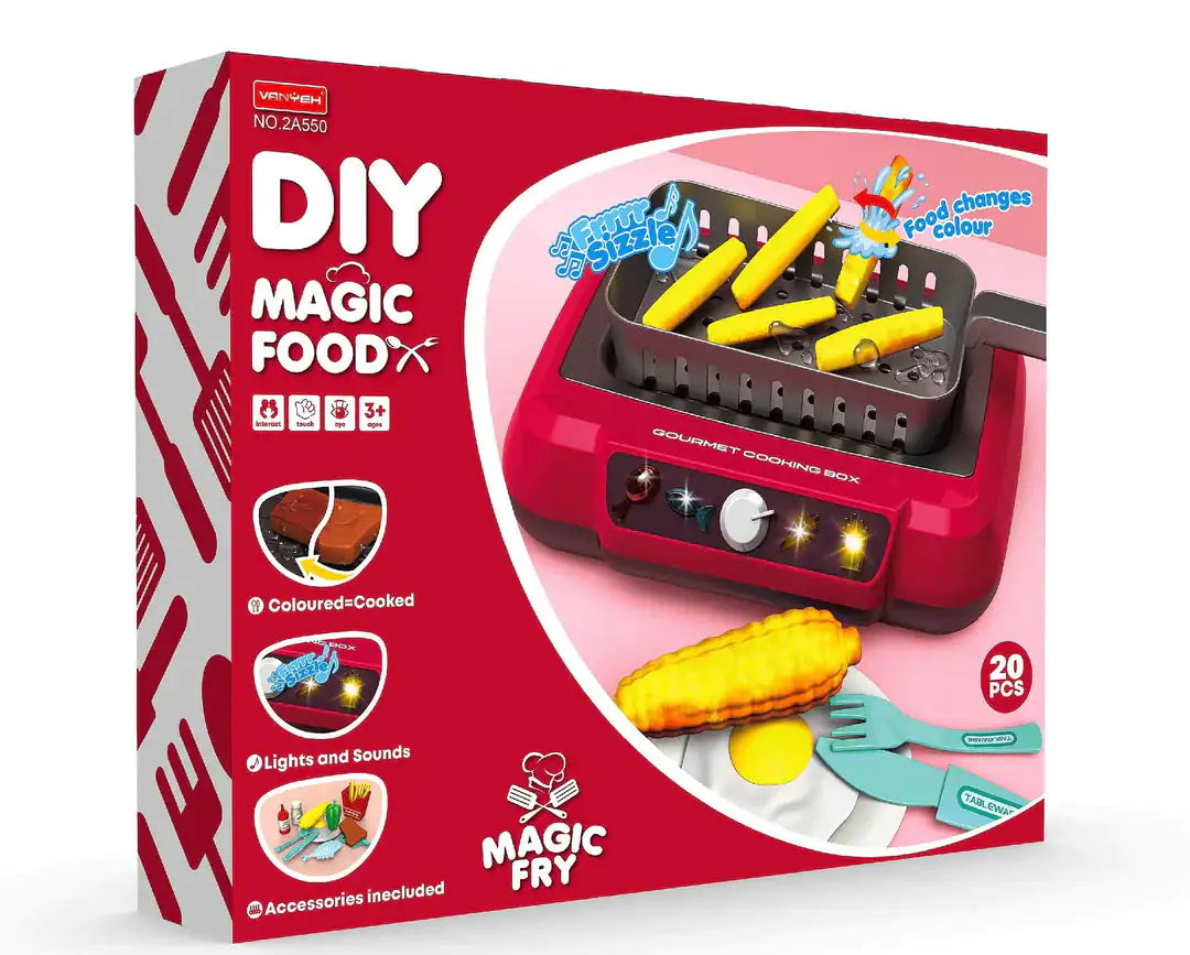 Caja de cocina gourmet para juegos de simulación para niños
