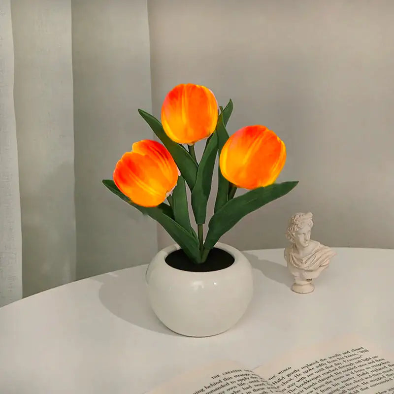 Lámpara LED de tulipán Flor de simulación nocturna