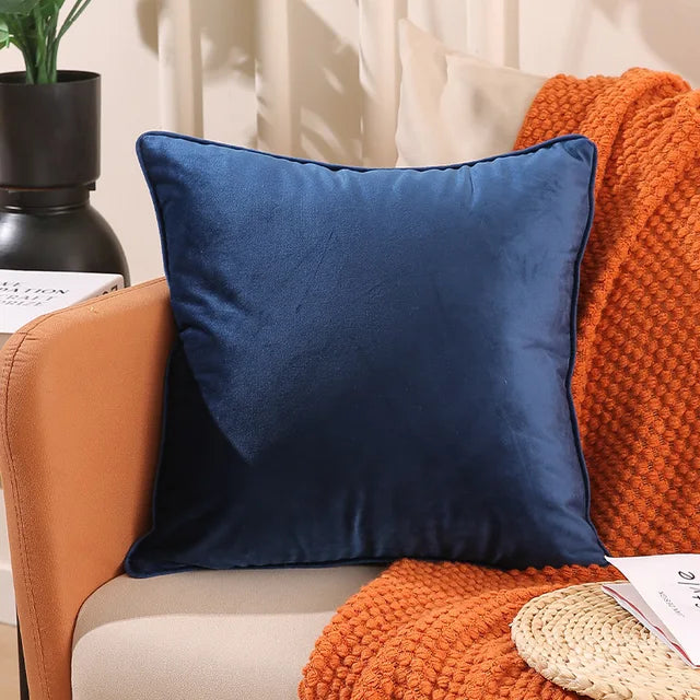 Fundas de almohada de color sólido mate