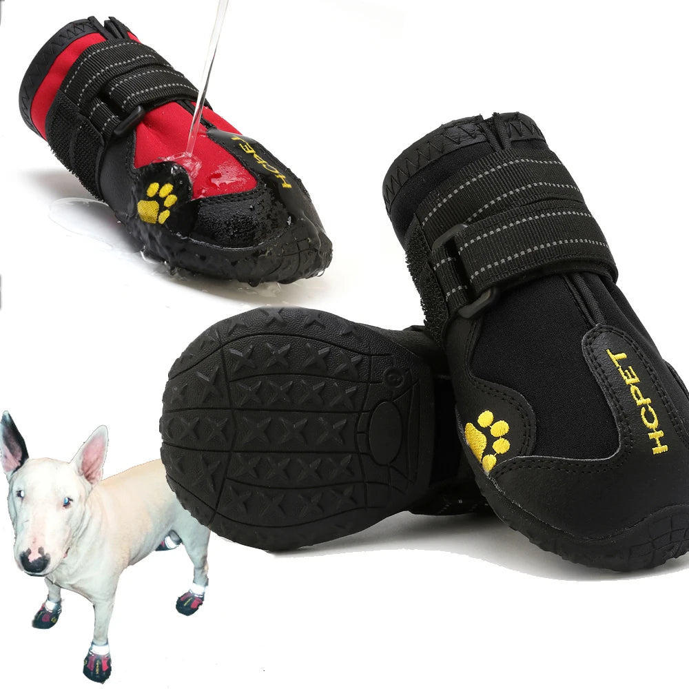 4 unids/set zapatos para perros