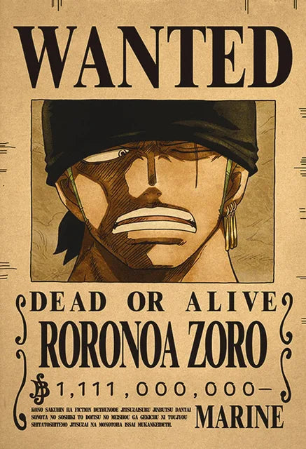 Anime Luffy Gear 5 One Pieces Se busca recompensa Pósters