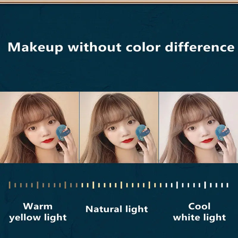 Estuche cosmético LED inteligente con espejo