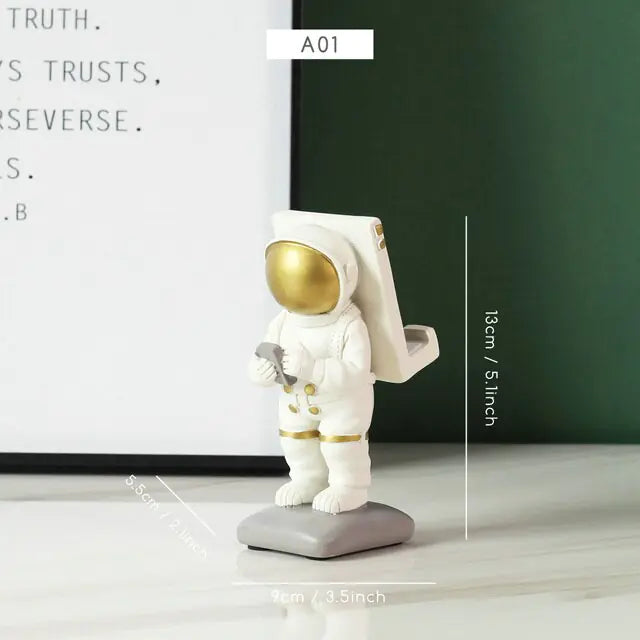 Figuras creativas organizadoras de almacenamiento de astronautas