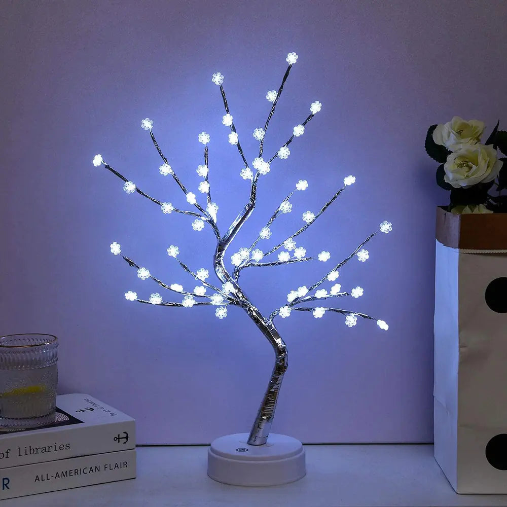 Lámpara táctil de luz nocturna de árbol