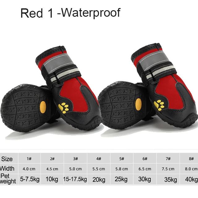 4 unids/set zapatos para perros