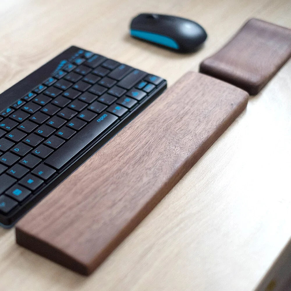 Bandeja de mano de madera para teclado y ratón