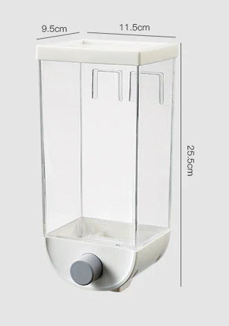 Wall-mounted cereal dispenser