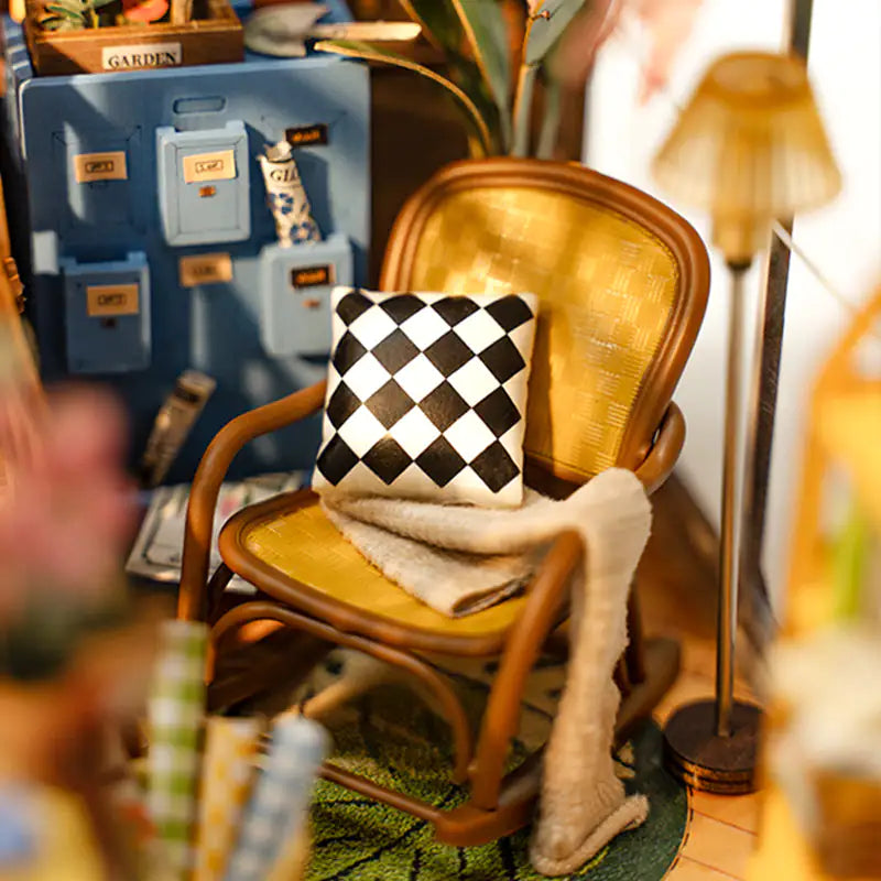 Kit de bricolaje de paisaje de libro de casa de jardín