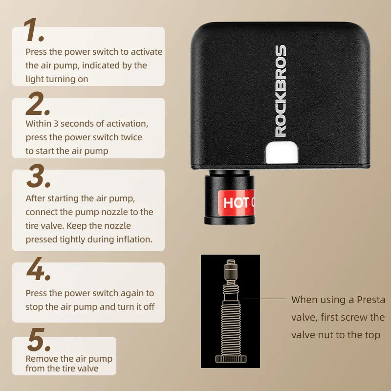 Mini Electric Air Pump Portable