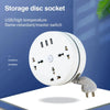 Round Universal Power Strip Portable Extension